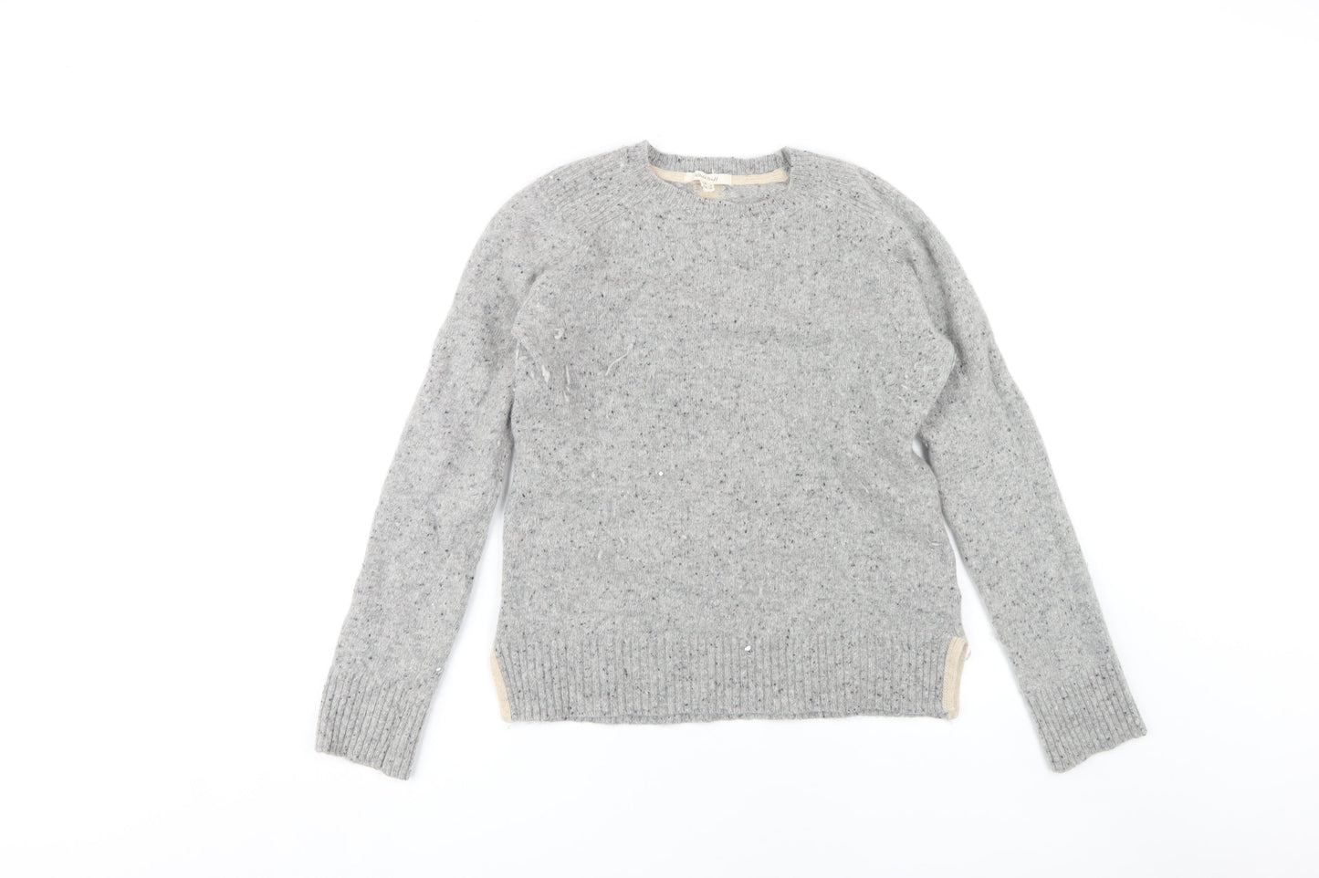 White Stuff Women's Grey Wool Pullover Jumper UK 6
