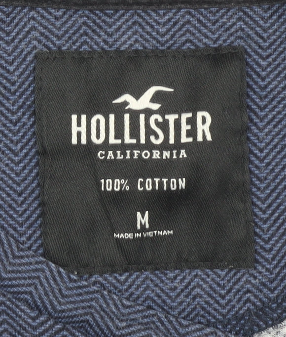 Hollister Men's Blue Graphic Print T-Shirt M