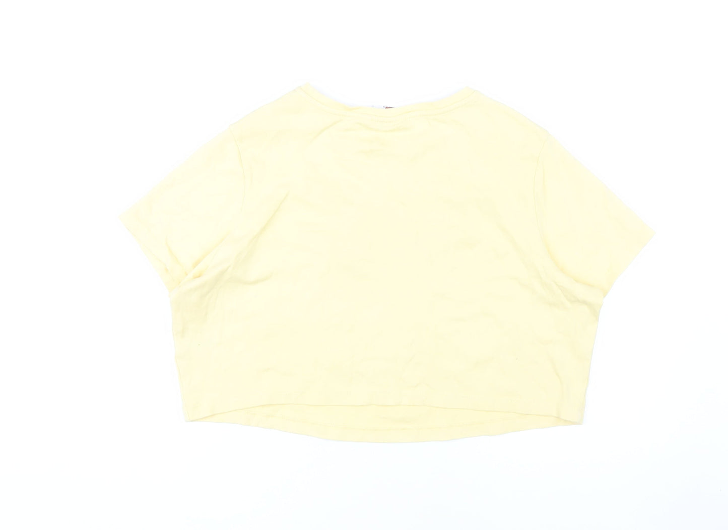 Tom & Jerry Women's Yellow Cropped T-Shirt 2XL