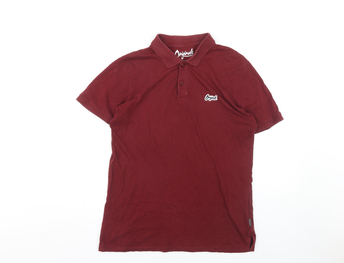 Jack & Jones Men's Red Polo Shirt M, Casual Style