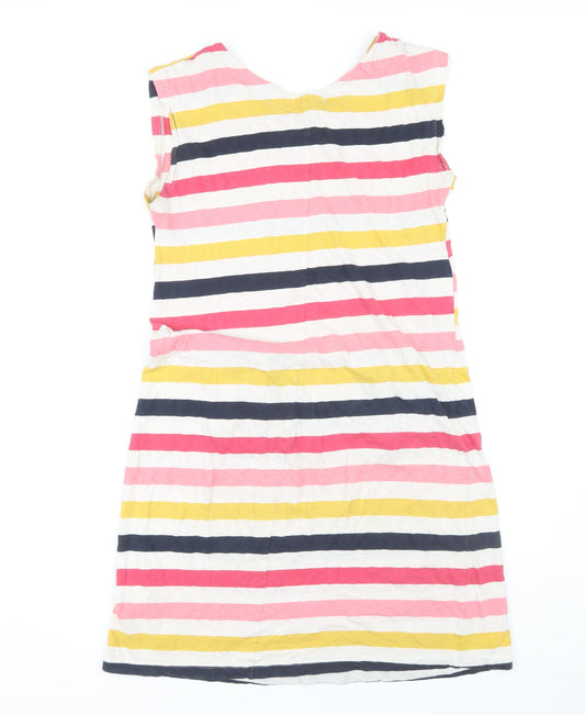 White Stuff Women's Multicoloured Striped Dress, Size 10, Cotton