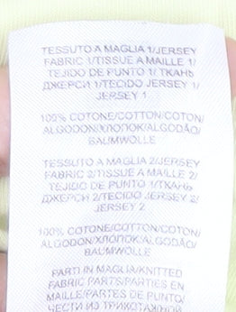 Bottega Veneta Women's Yellow Cotton T-Shirt - Size L