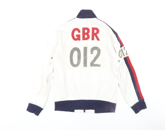 Polo by Ralph Lauren Men's White Full Zip Sweatshirt S