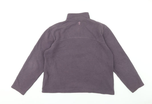 Fat Face Women's Purple 14 Henley Sweatshirt