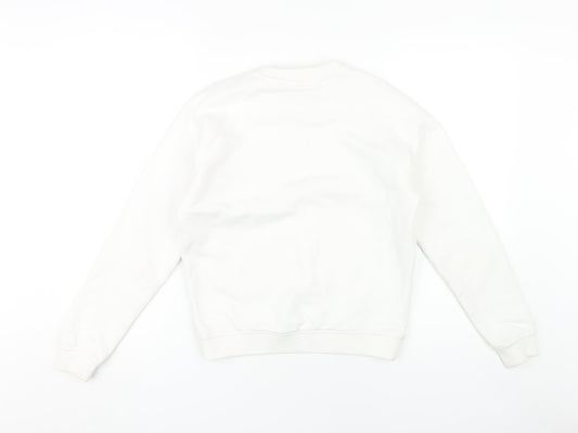Jack Wills Women's White Pullover Sweatshirt Size 4