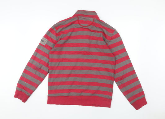 Seasalt Cornwall Men's Red Striped Sweatshirt Size S