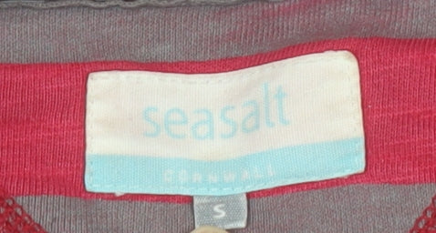 Seasalt Cornwall Men's Red Striped Sweatshirt Size S