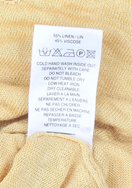 Alex & Co. Women's Yellow Round Neck T-Shirt Size 10