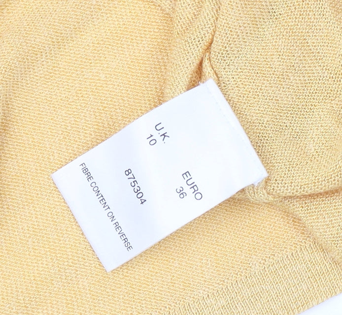 Alex & Co. Women's Yellow Round Neck T-Shirt Size 10