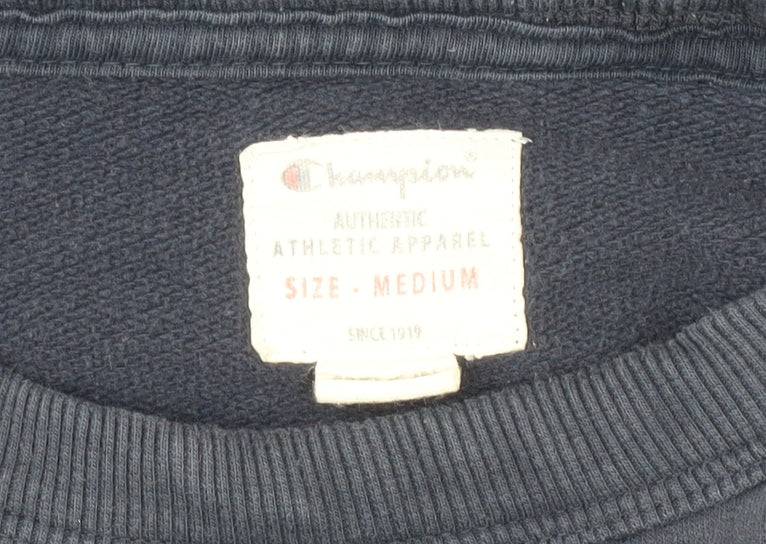 Champion Unisex Blue Medium Pullover Jumper