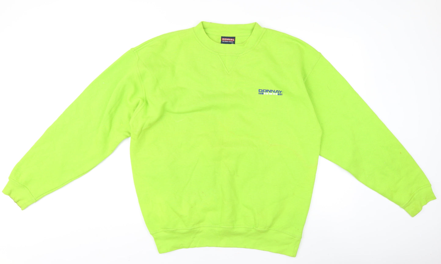 Donnay Men's Green Crew Neck Pullover Jumper M