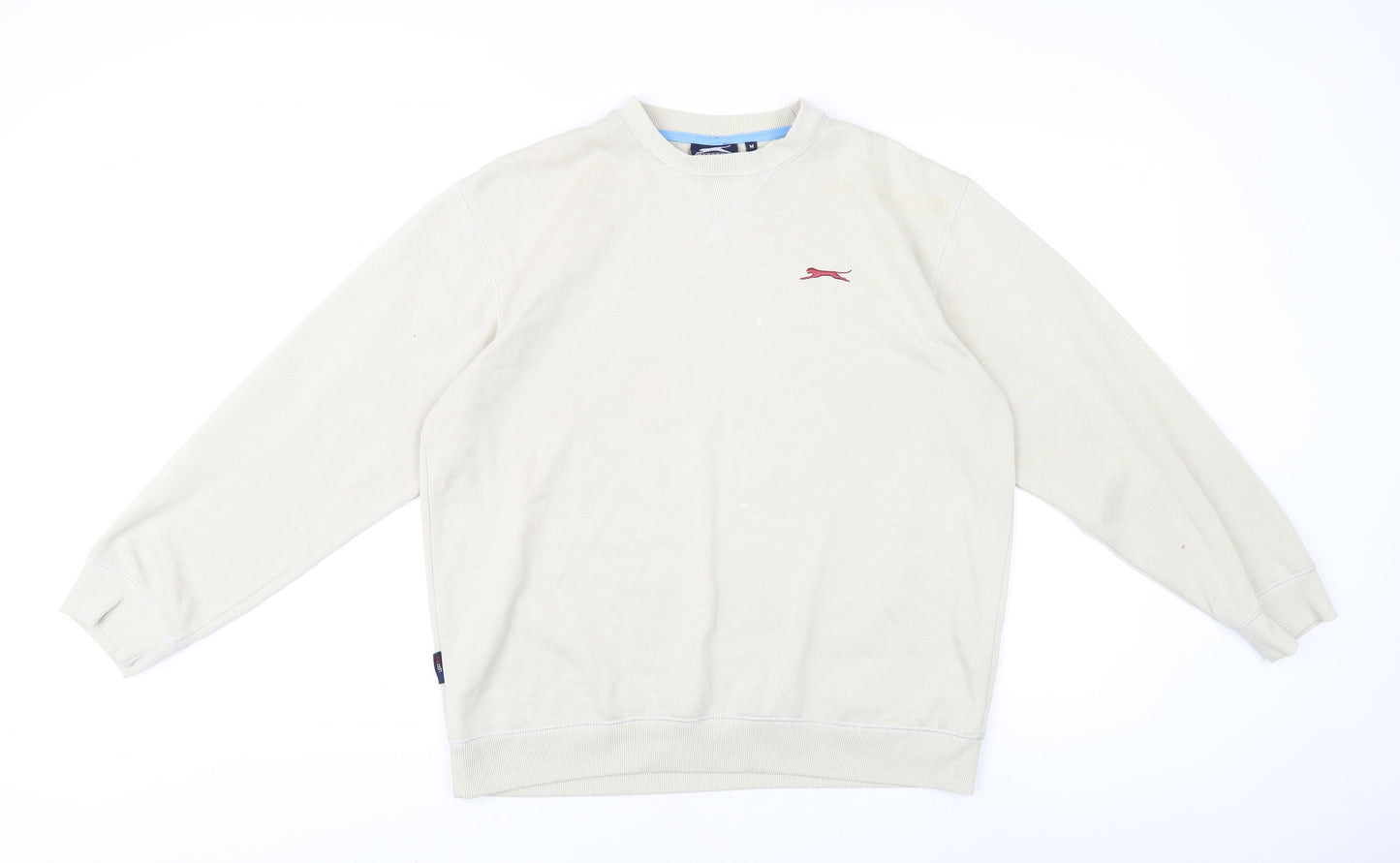 Slazenger Men's Beige Pullover Jumper, M, Crew Neck