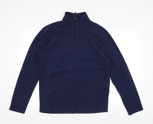 Peter Storm Men's Blue 1/4 Zip Fleece Jacket Size M
