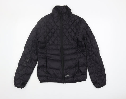 Trespass Women's Black Puffer Jacket, Size S