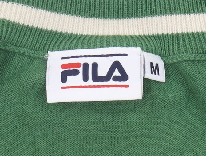 FILA Women's Green Cotton Sports Vest M