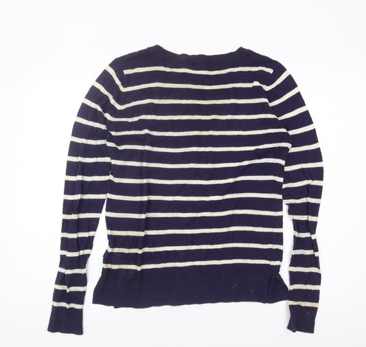Mountain Warehouse Women's Blue Stripe Jumper Size 10