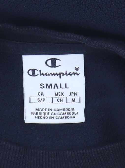 Champion Unisex Blue Beige Pullover Sweatshirt Size S
