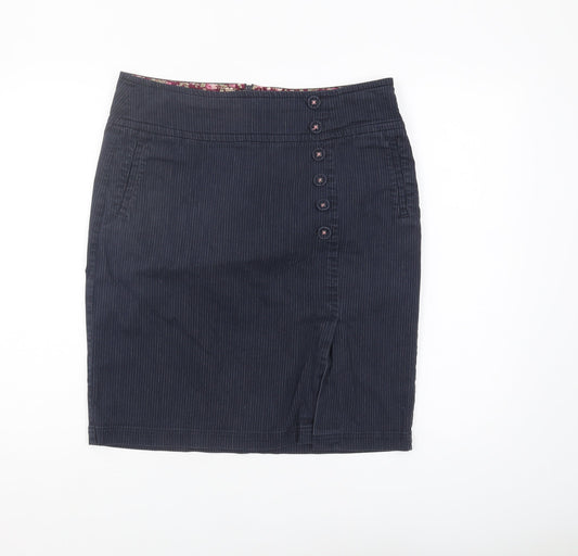 Laura Ashley Women's Blue Pencil Skirt, Size 10