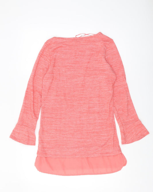 Womens UK Size S Klass Pink Viscose Blend Blouse