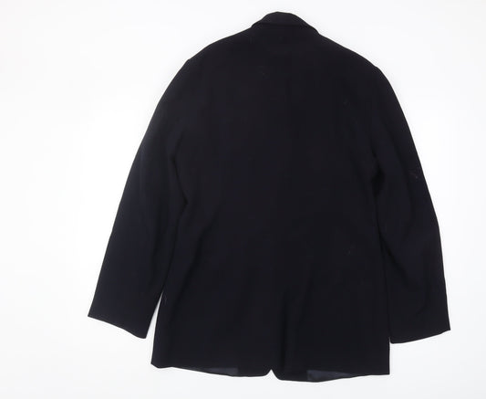 Wallis Women's Black Suit Jacket Size 14 Regular Fit