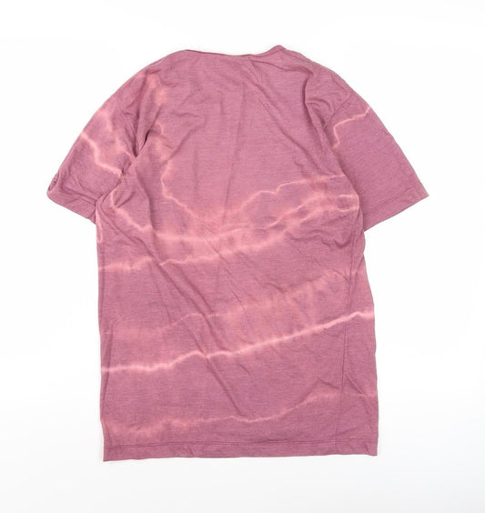 Umbro Unisex Purple Tie-Dye T-Shirt, Size Small