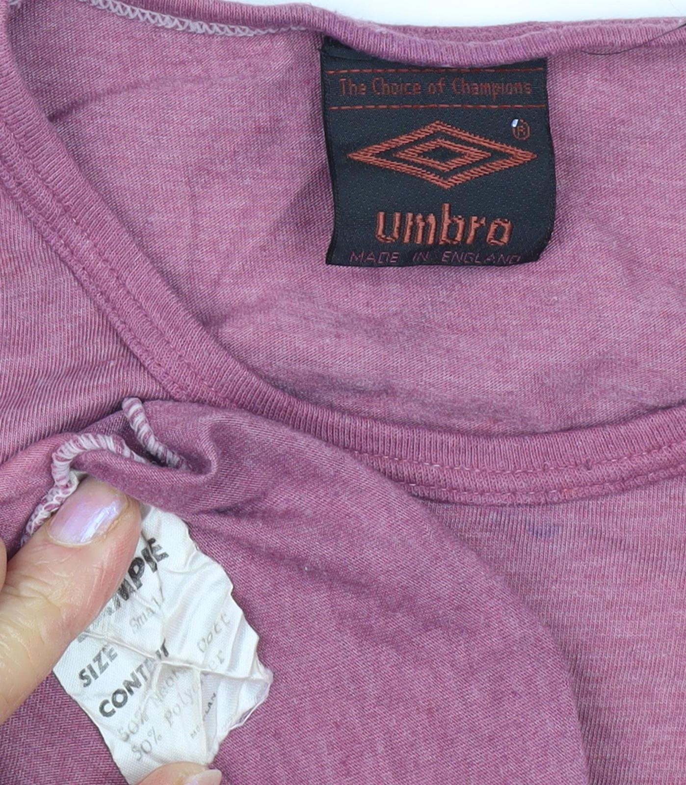 Umbro Unisex Purple Tie-Dye T-Shirt, Size Small