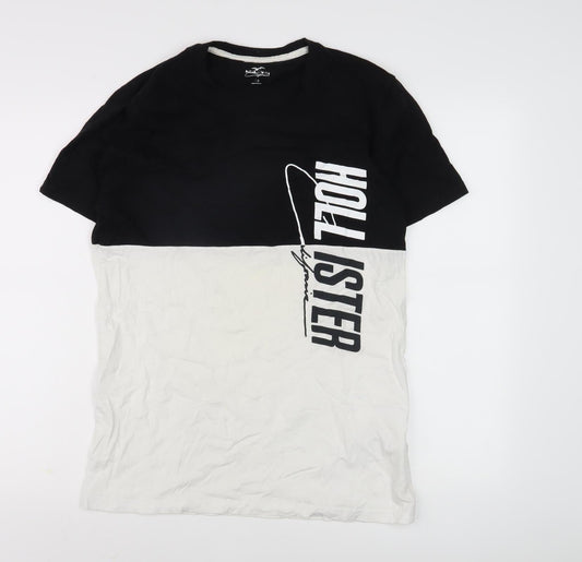 Hollister Men’s XL Black White Logo T-Shirt