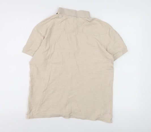 J.Lindeberg Unisex Beige Polo Shirt M Casual Wear