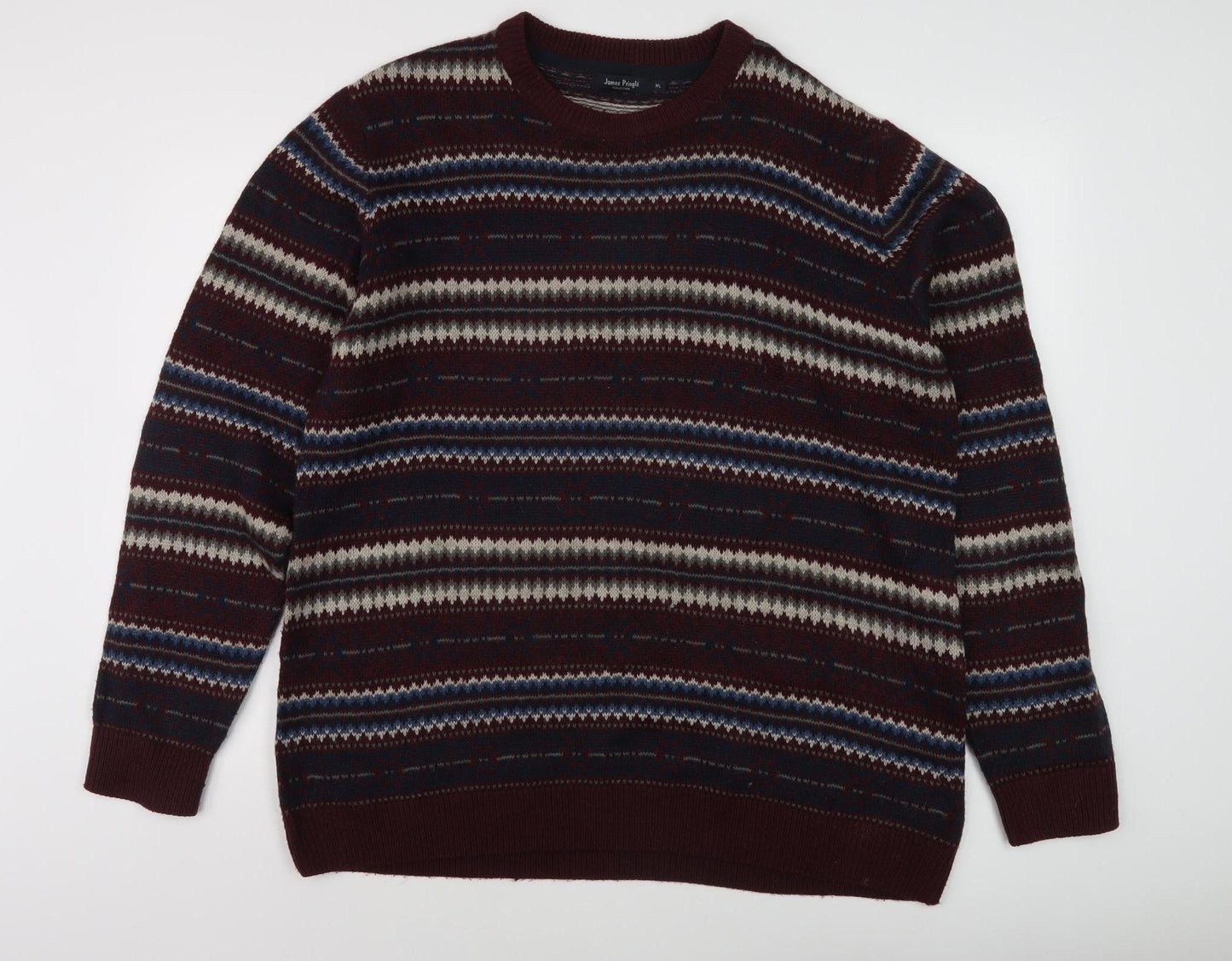 James Pringle Men's Multicoloured Pullover Jumper