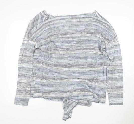 Laura Ashley Women's Blue Wrap Jumper Size 16