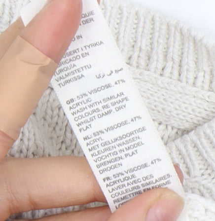 Fat Face Women's White Pullover Jumper Size 10