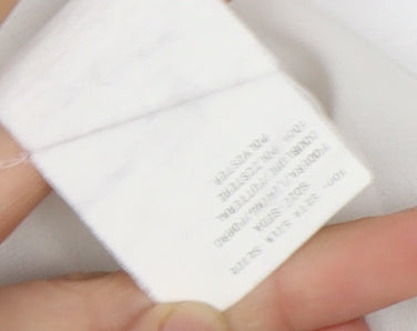 Emporio Armani Women's Ivory Silk Tie Blouse Size 16