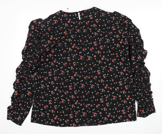 AX Paris Women's Floral Black Top Size 12