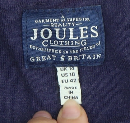 Joules Women's Multicoloured Long Sleeve T-Shirt Size 14