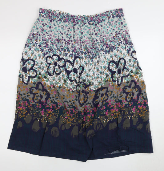 White Stuff Women's Multicoloured Floral Skirt, Size 8, Excellent Condition