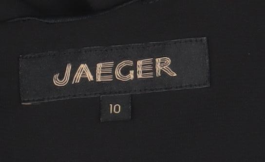 Jaeger Women's Black Boat Neck Dress Size 12