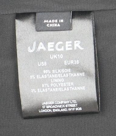 Jaeger Women's Black Boat Neck Dress Size 12