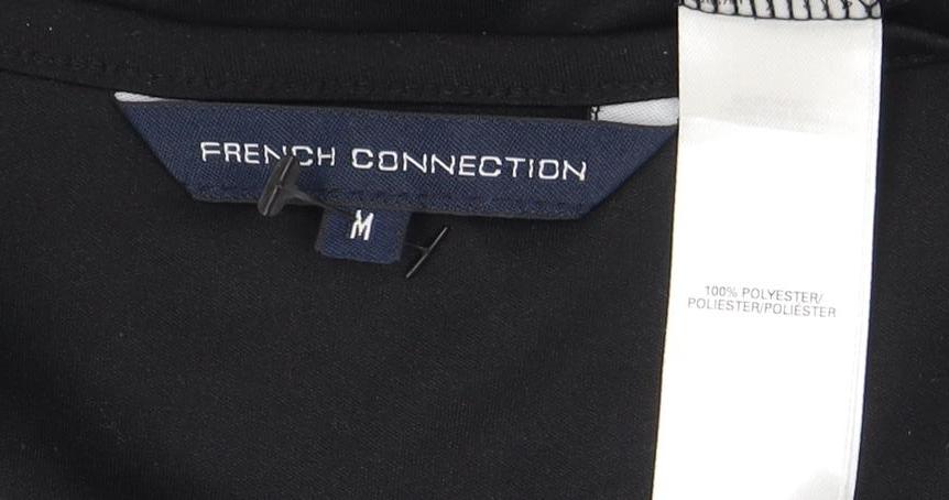 Close-up detail of French Connection Women's Black Slip Dress M