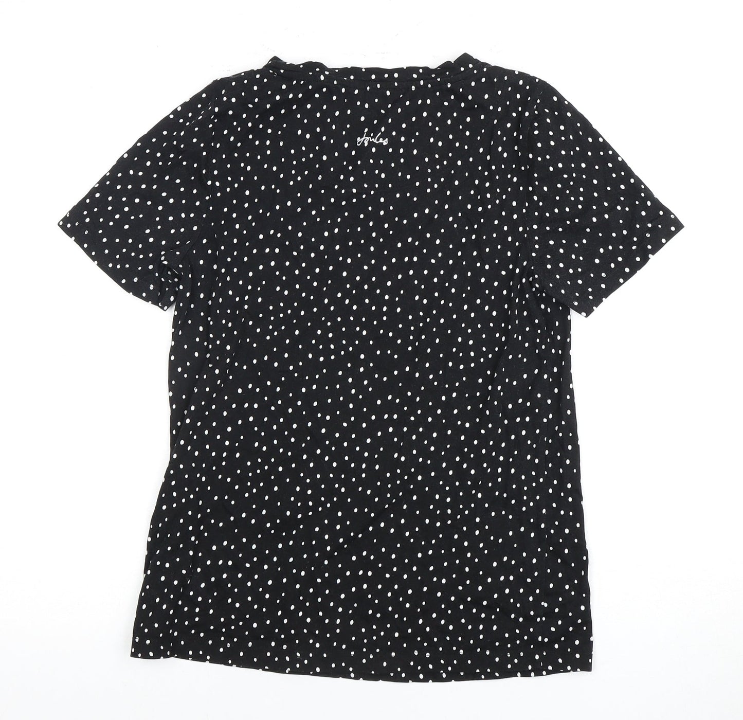 Joules Women’s Black Polka Dot T-Shirt Size 2