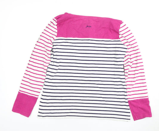 Womens UK Size 8 Joules Multicoloured Cotton T-Shirt