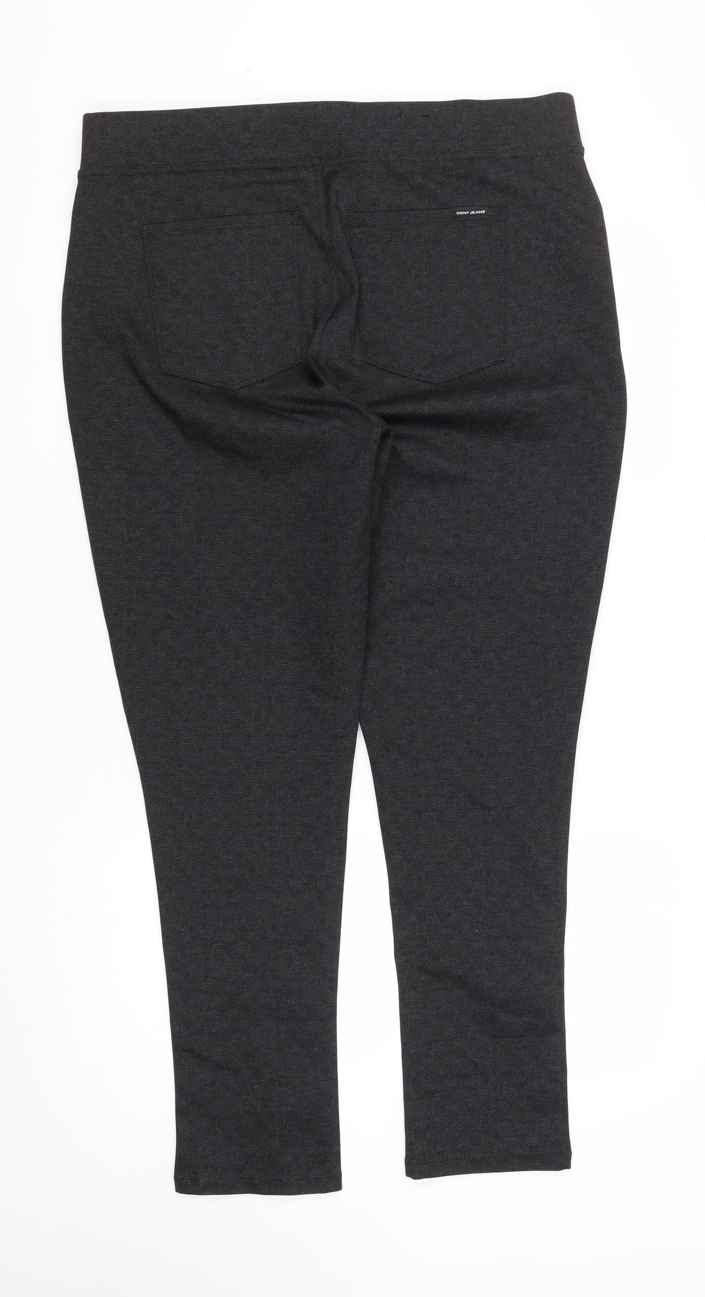 DKNY Women's Black Skinny Trousers XL Workwear