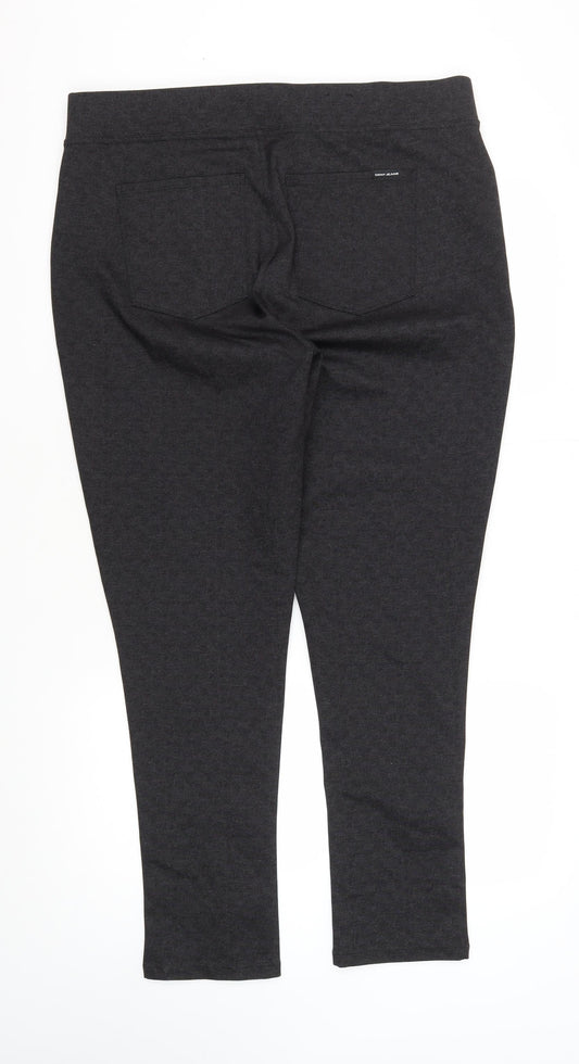 DKNY Women's Black Skinny Trousers XL Workwear
