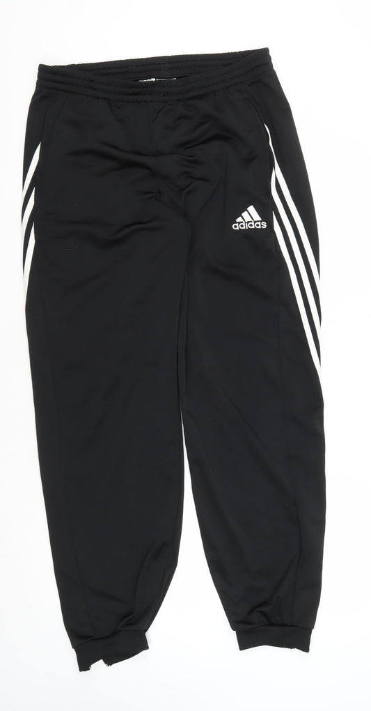 Adidas Men's Black Jogger Trousers - Size L