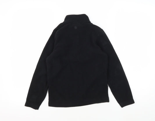 Mountain Warehouse Girls Black Fleece Pullover, 8 Years
