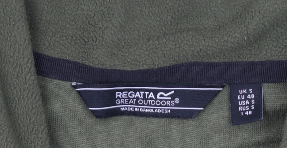 Regatta Men's Green Fleece Sweatshirt S - Outdoor 1/4 Zip
