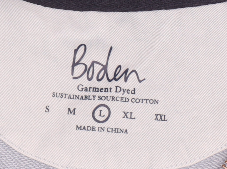 Boden Men's Blue Pullover Hoodie Size L