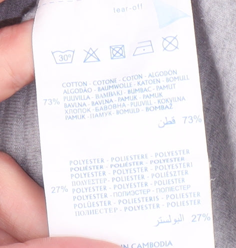 Champion Unisex Grey S Full Zip Hoodie