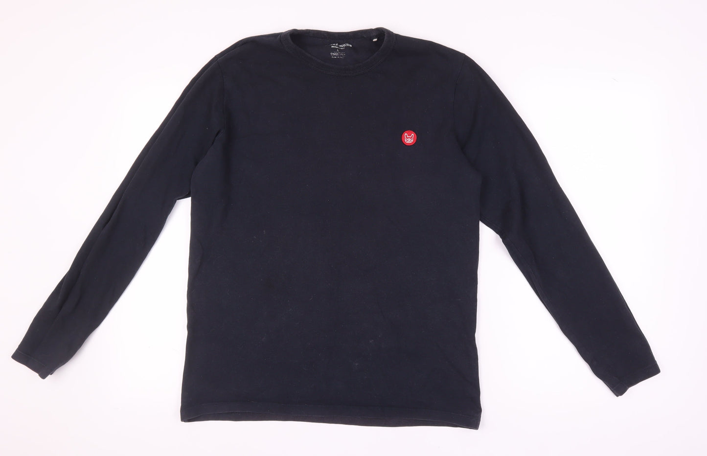 Jack & Jones Men's Black Long Sleeve T-Shirt, Size L