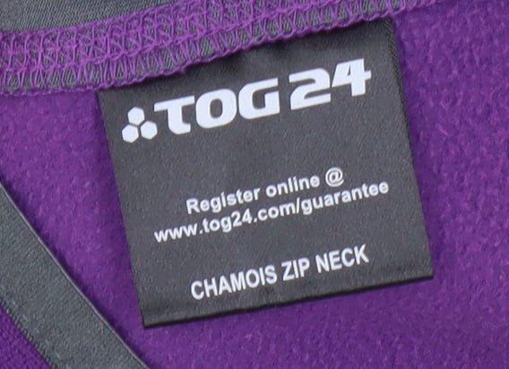 TOG 24 Women's Purple Fleece Pullover Sweatshirt L