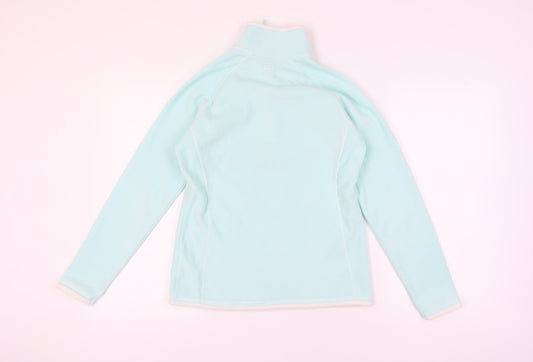 Mountain Warehouse Women's Blue 1/4 Zip Fleece Sweatshirt UK 10